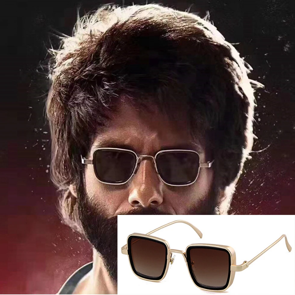 

Steampunk Fashion Sunglasses Movie Film Kabir Singh Sunglasses, Hot Sale Best Selling New 2020 Free Sample Indian Men OEM CAT009