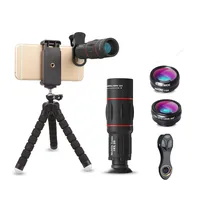 

apexel professional mobile phone telephoto camera 18x zoom lens kit with flexible tripod