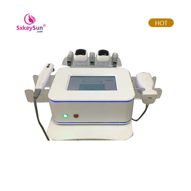 

portable 2 in 1 liposuction hifu liposunic focused ultrasound face lift double chin body slimming machine with CE certificate