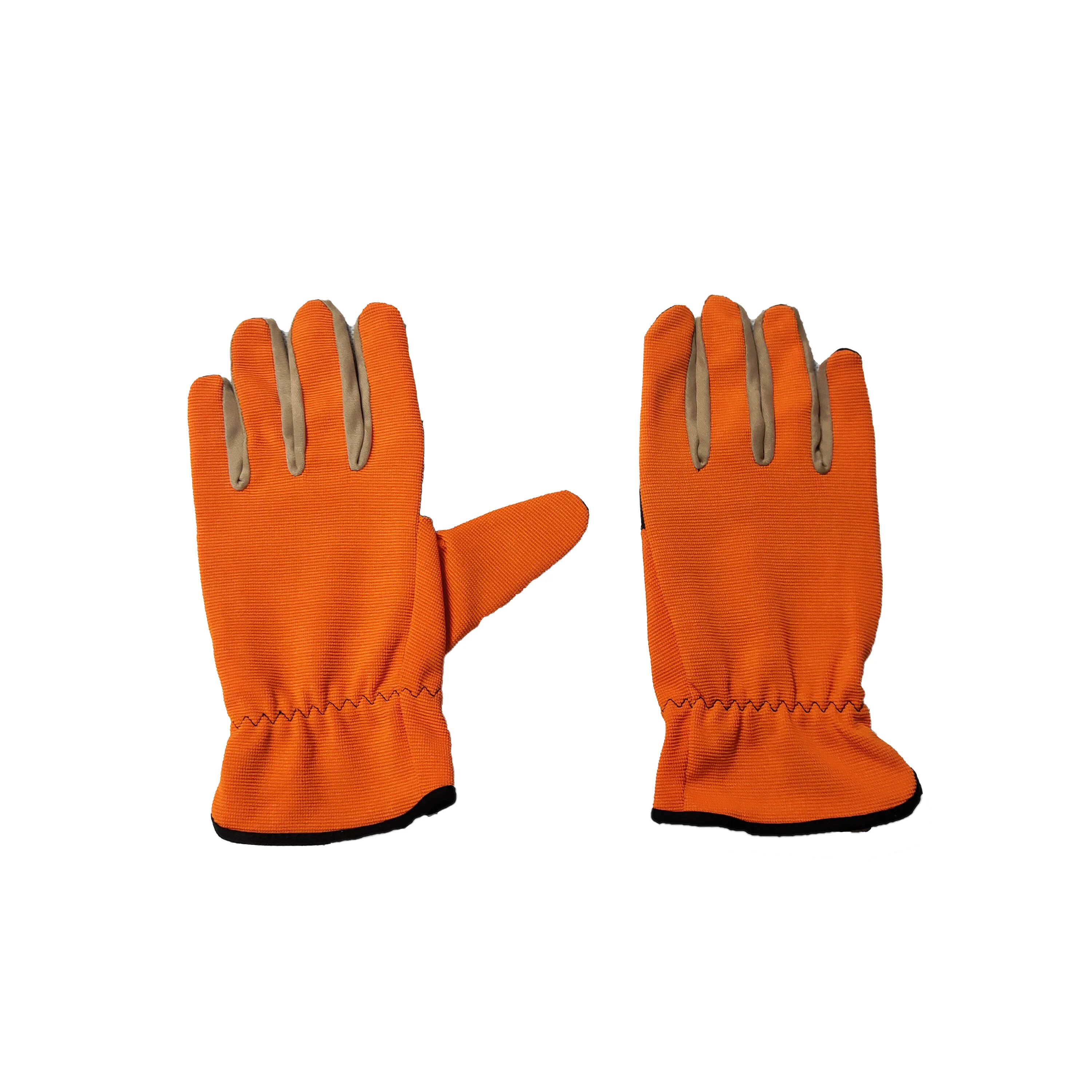 
Good quality PU Ottoman Knitted fitness cross training gloves ventilated weight lifting Mechanical safety working Gloves 