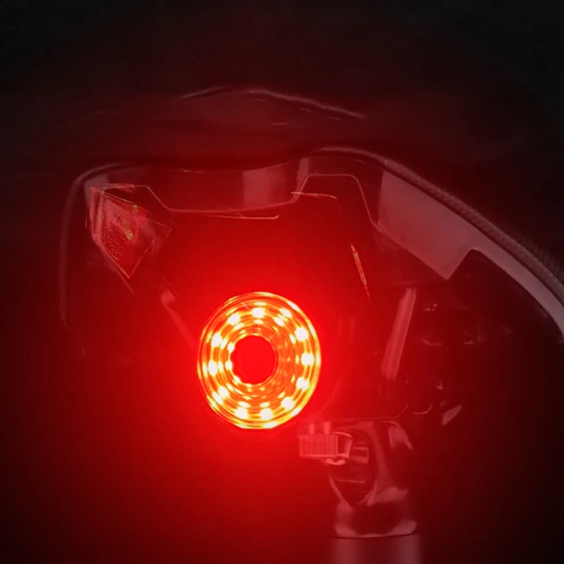 

Bicycle accessories brake smart light auto Start/Stop waterproof USB Charge, Black