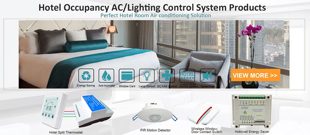 New energy-efficient room temperature controller thermostat for hotel air  conditioning