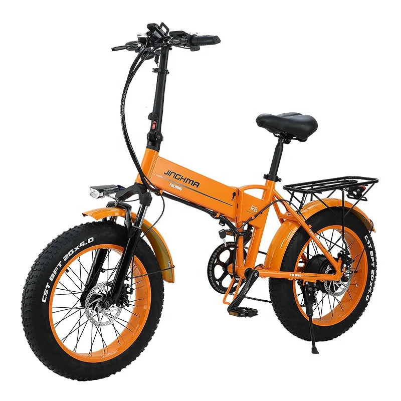 Folding step through electric bicycle 20 inch fat tire 350w eBike 500W 48V Electric Bike 7 Speeds scooter
