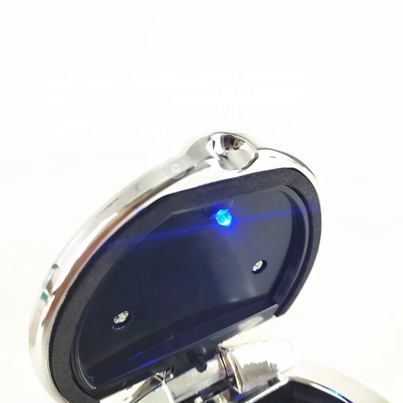 Custom Stainless Steel Cigar Smoking Ashtray Portable Lighted Car