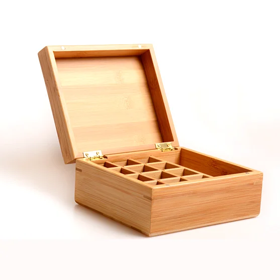 

13 holes15ML essential oil storage bamboo wood box portable high-end essential oil storage box