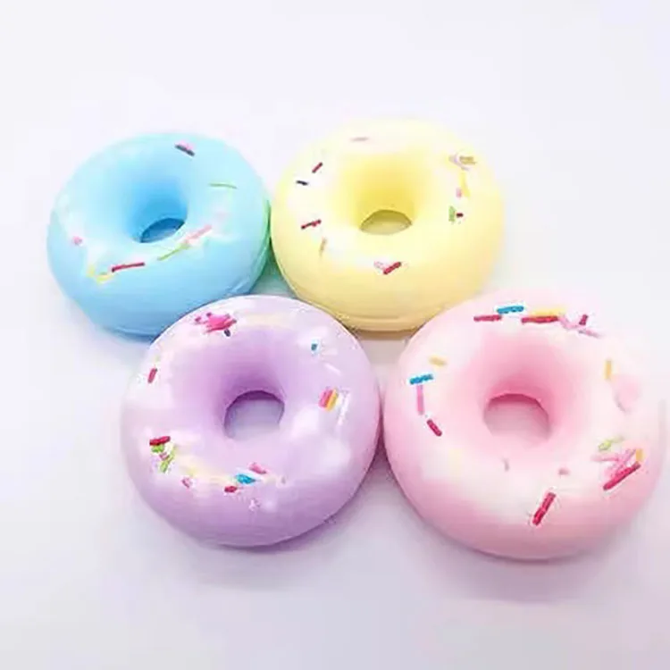 

Custom OEM Rich Bubble Organic Natural Donut Shape Bath Bombs Moisturizing Bath Fizzer, Single color/ multi-color