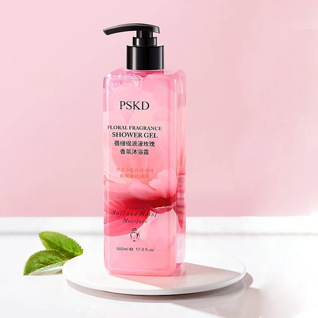 

Rose body care shower Moisture Body Wash smooth skin rose aroma refreshing acne and black spot glycerin whitening shower gel, Pink shower gel