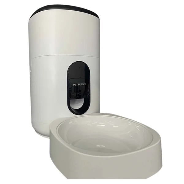 

New style Wifi smart automatic pet feeder and pet water feeder with camera, White