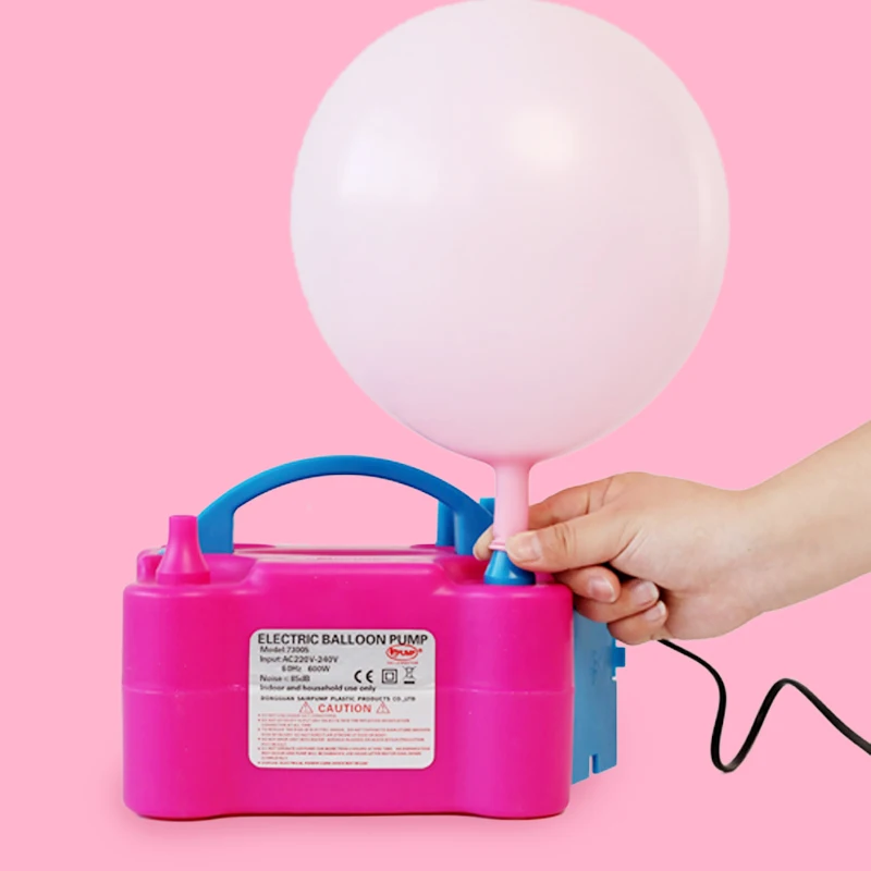 

Factory direct advertising accessories electric balloon pump, Pink