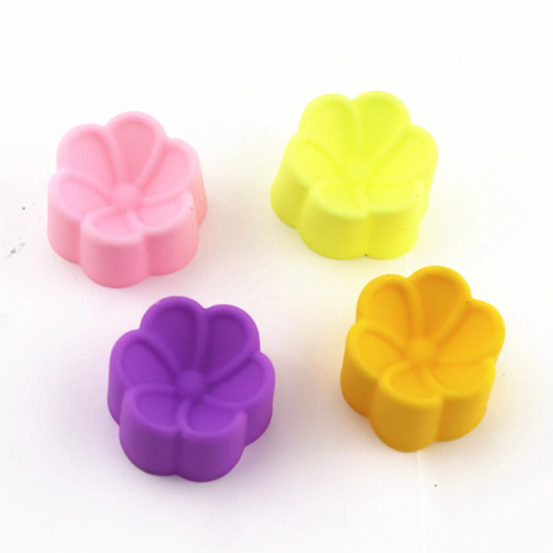 

Home DIY Bpa Free Non-Sticked Silicone Fondant Flower Cake Mold Bake Cake Pan Silicone Cake Mold Kitchen Tools, Blue,purple,yellow,pink,red,green