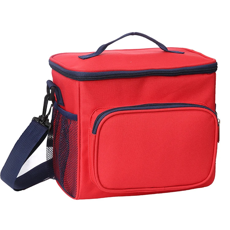 

Custom 2020 Picnic outdoor Waterproof Cooler bag insulated lunch bag, Red/gray