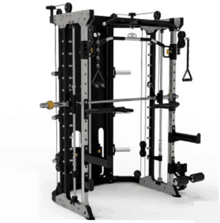 

Cable Crossover 360kg Multifunctional Cross fitness Home Gym Multi Functional Trainer smith machine for home gym equipment, Black