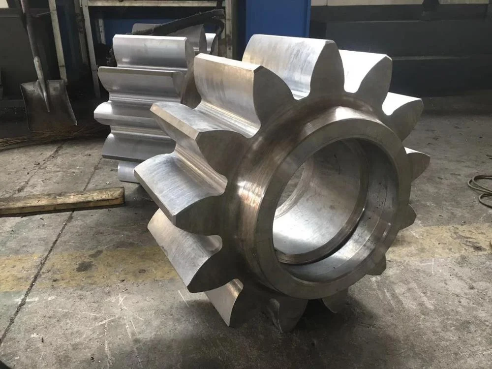 
large module precision forging steel sugar mill straight tooth spur gear 