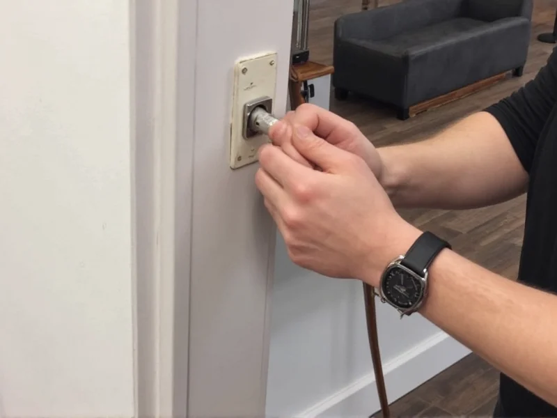 Hidden door emergency release mechanism demonstration