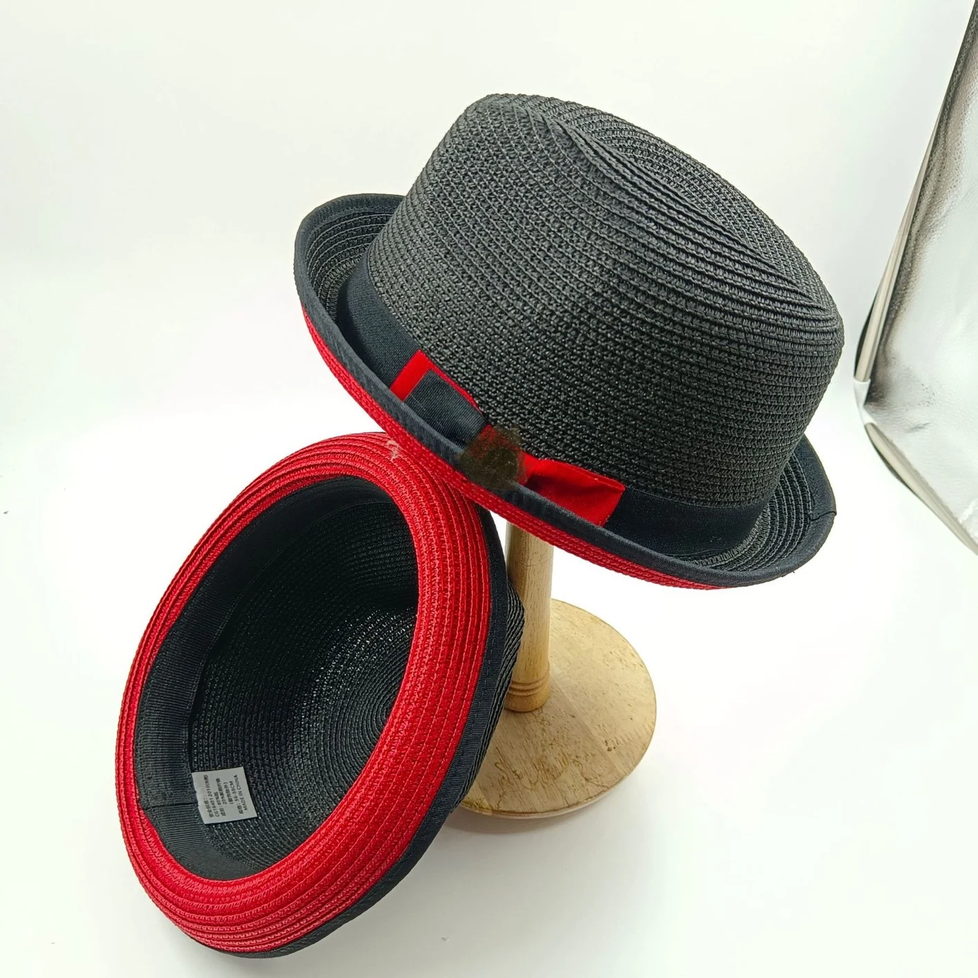 2023 Summer New Trendy Luxury Party Beach Hat Two Tone Short Brim Paper Straw Man Hat Fedora Hats for Men Fashion Dress