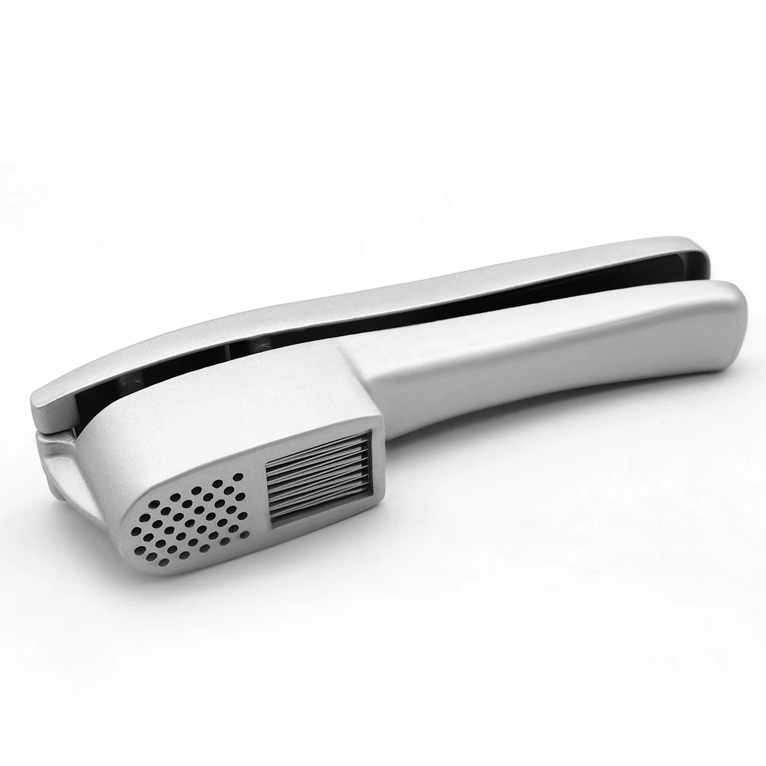 

Manual 2 In 1 Kitchen Tools Stainless Steel Garlic Press Crusher, As photo