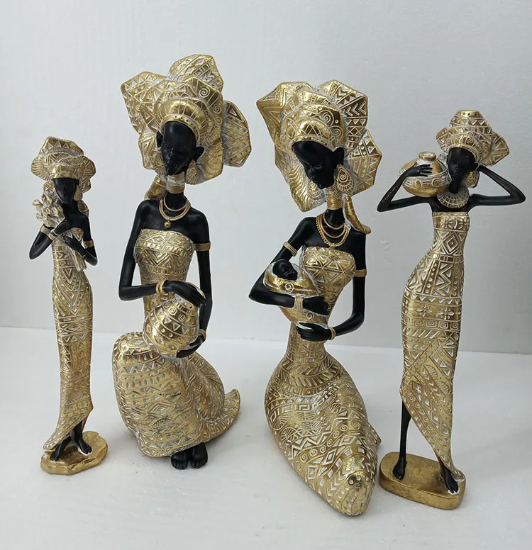 resin african statues