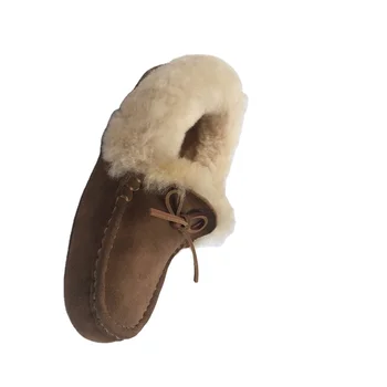 faux fur moccasin slippers