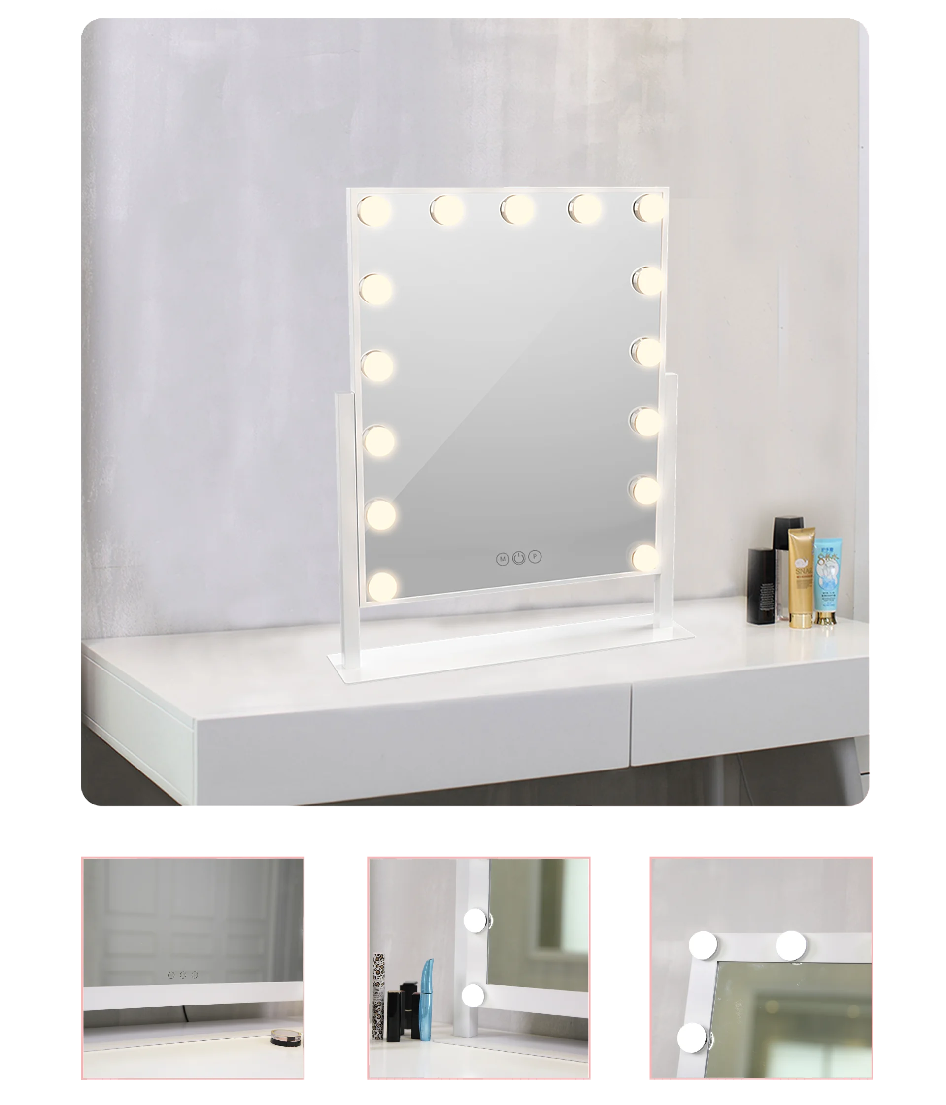 Hansong Factory Wholesale Custom Illuminated Led Makeup Vanity