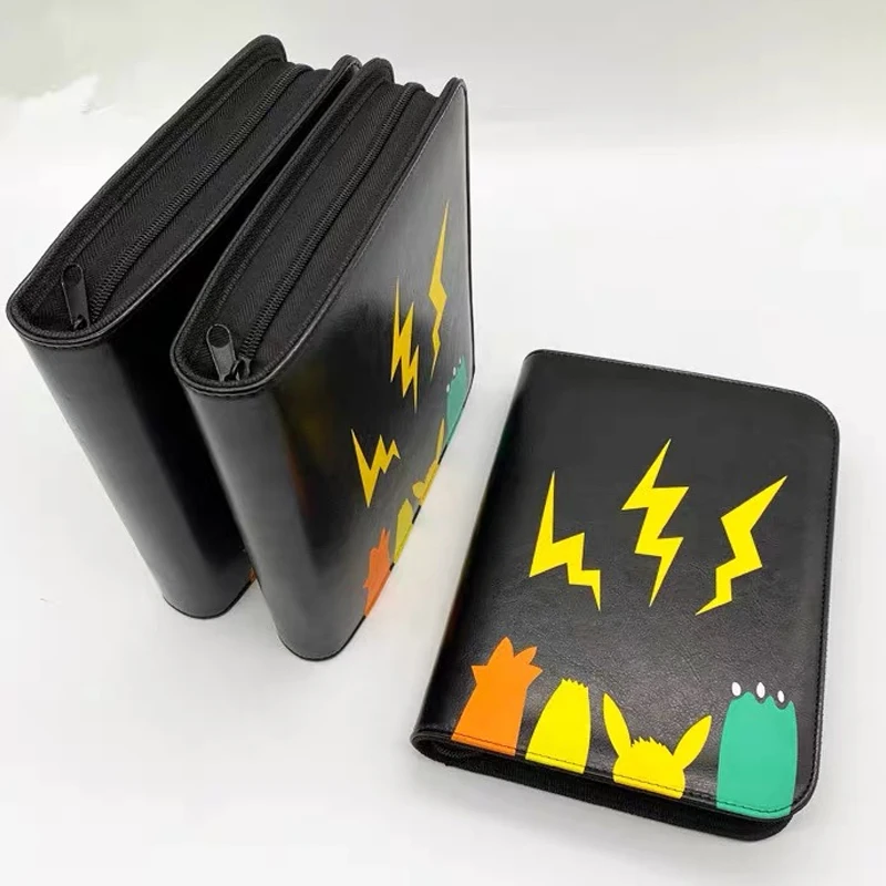 

Hot Sell 4-Pocket Card Binder Holder Carrying Case Portable Storage Book Folder Photo Trading Card Album
