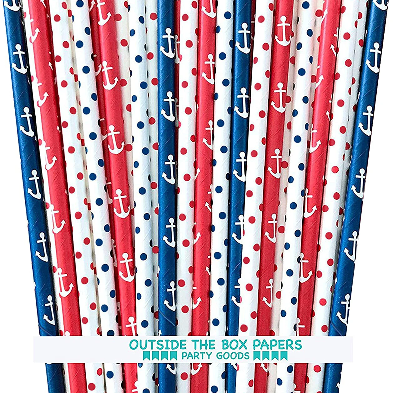 

Eco Friendly Striped Paper Straws Waterproof Disposable Paper Straw Biodegradable Custom