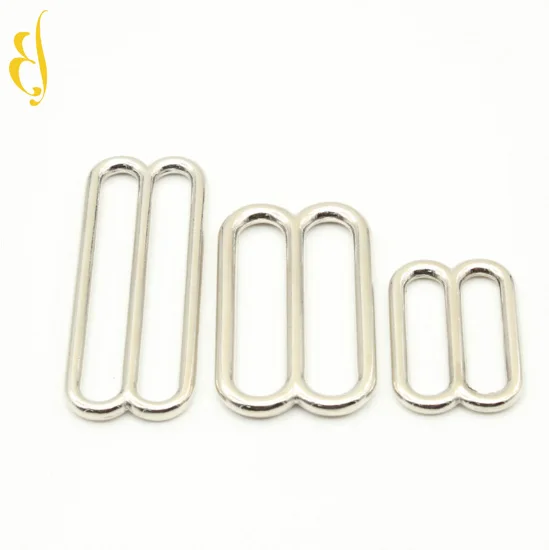 

Factory Customized Color Adjustable 8 Shaped Metal Slides Triglide Buckle, Silver