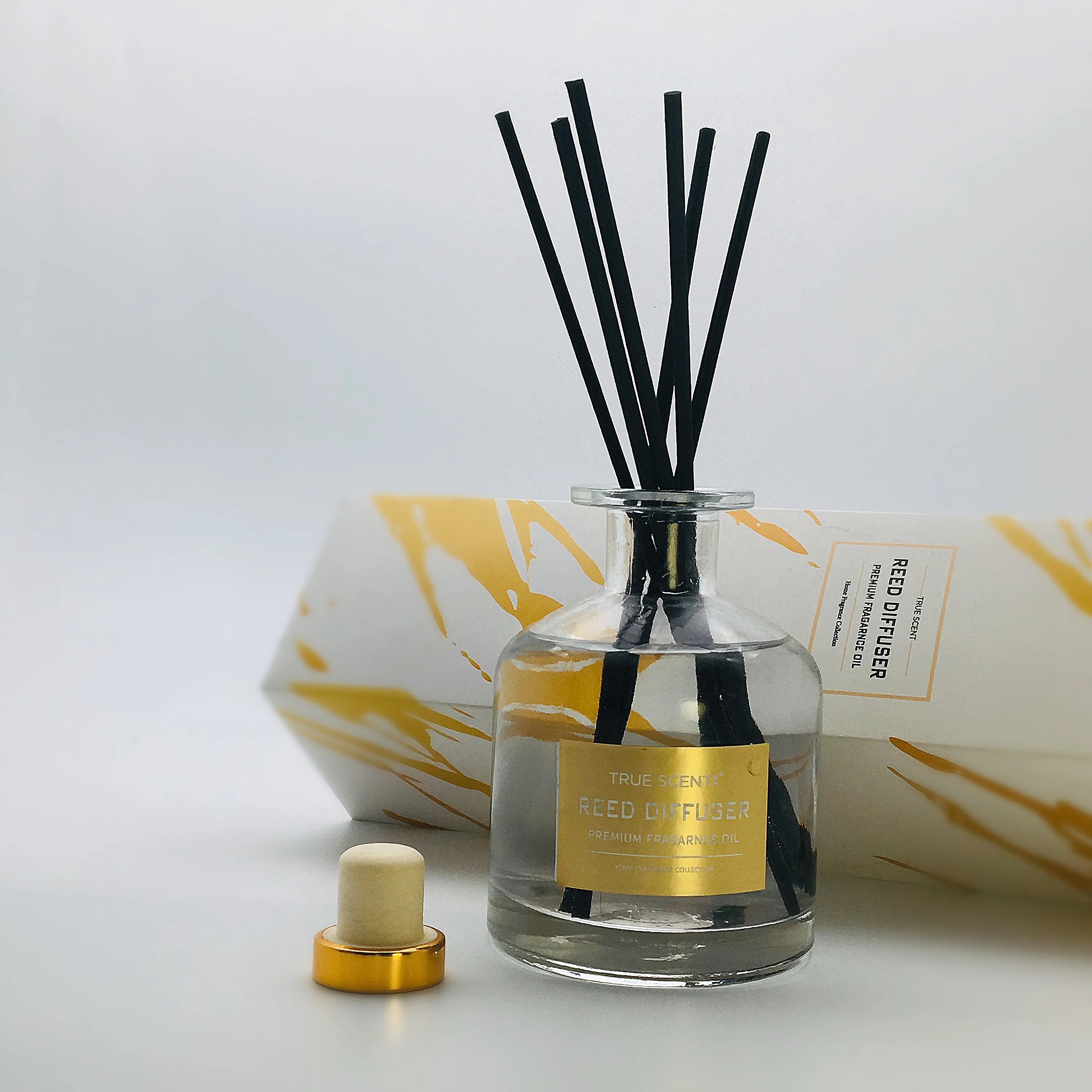 

200ml high quality reed diffuser glass bottle with gift box
