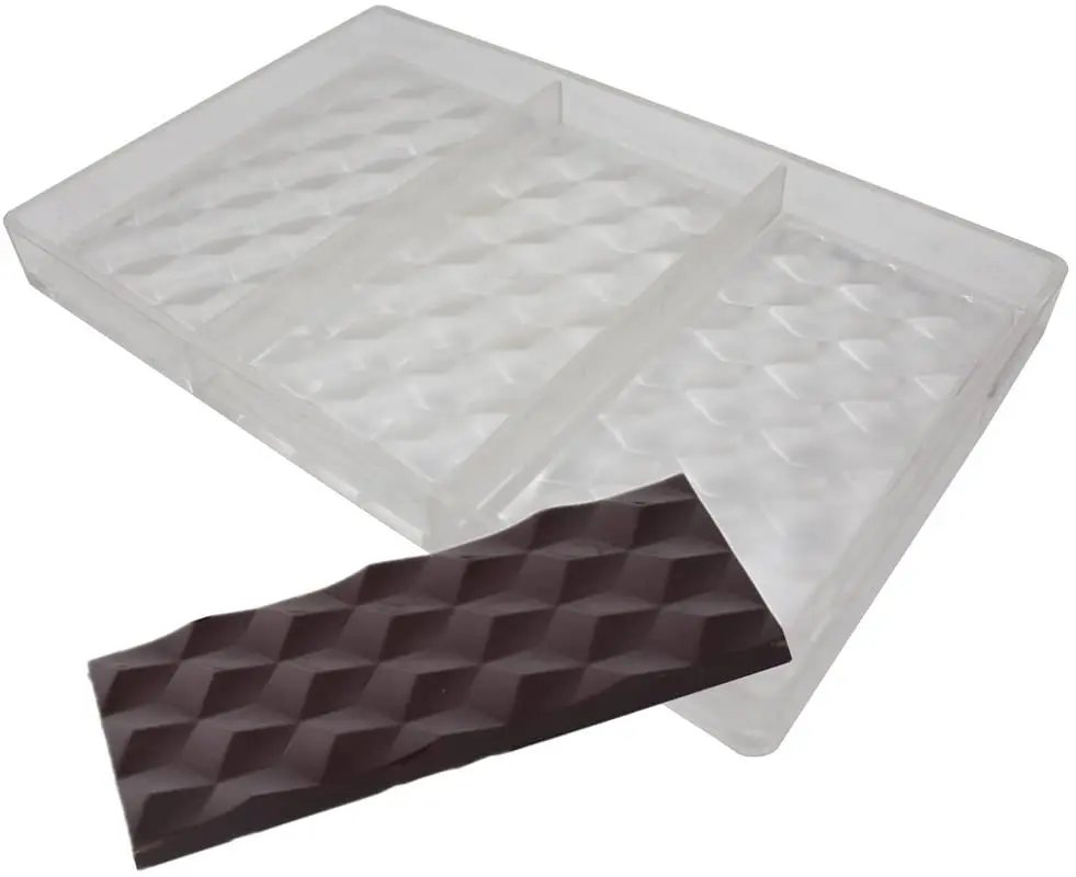 

Novelty Cubes Bars Plastic Chocolate Mold 3D,Transparent Chocolate Molds,Chocolate Molds Polycarbonate Mould