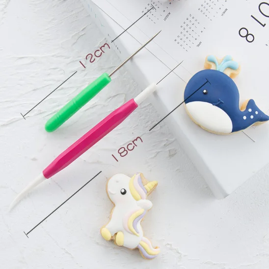 

Amazon Sugar Baking Pin Whisk Stainless Steel Needle Biscuit Icing Pin, Customized color