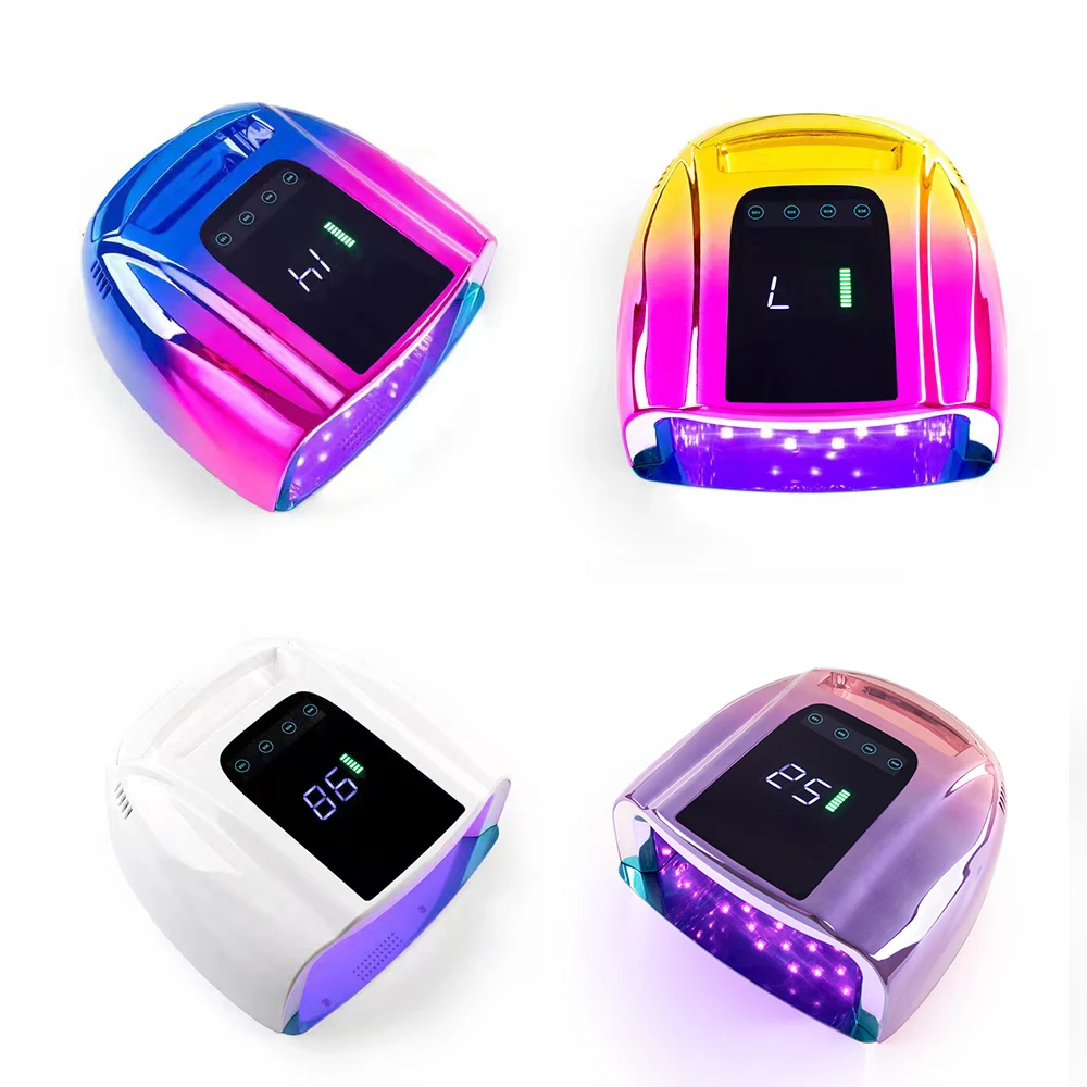 

ROKI New Style Professional High Power 96W Rechargeable Cordless Portable Manicure UV LED Light Nail Dryer Lamp With Salon