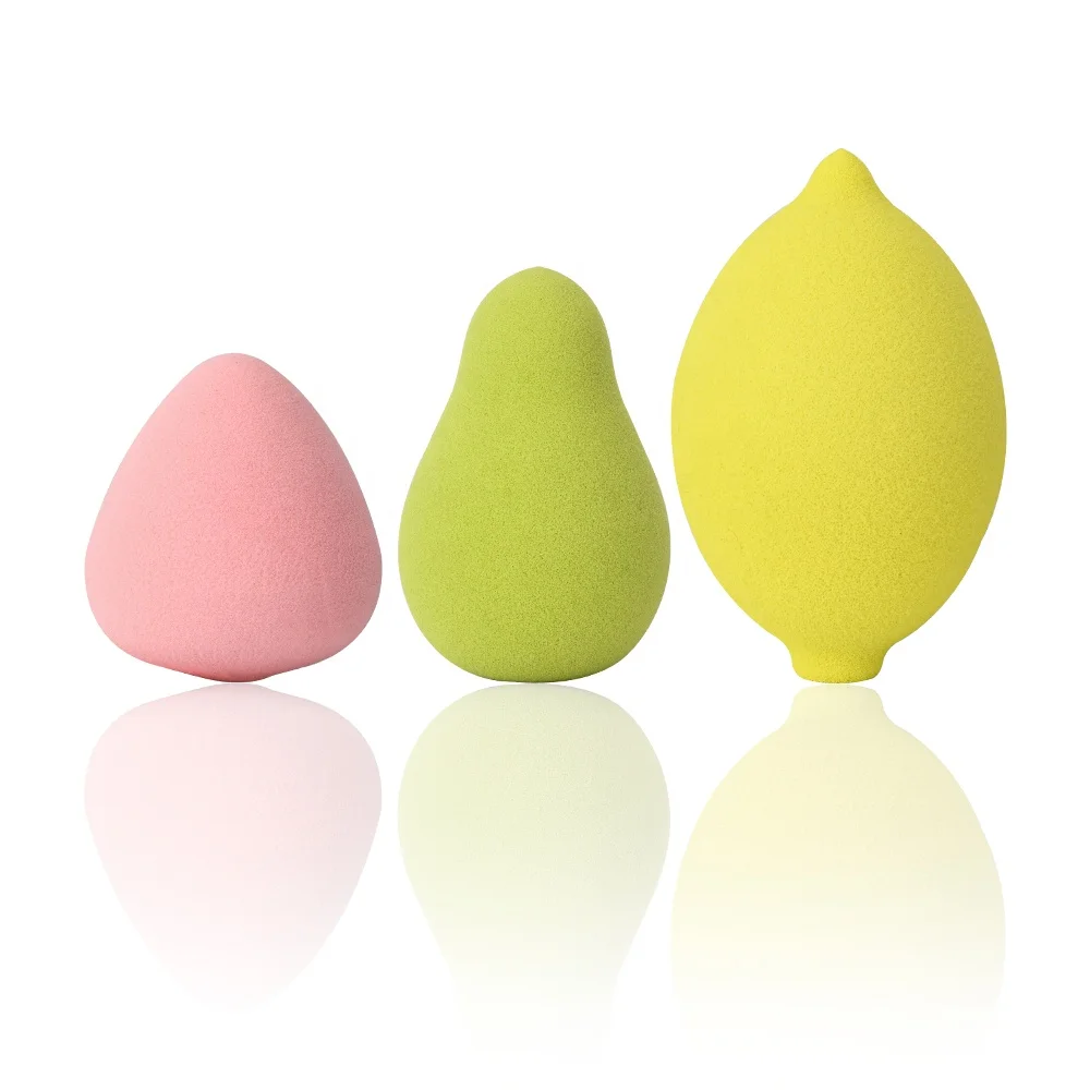 

New Fruit Shape Cosmetic Puff Avocado Lemon Strawberry Beauty Makeup Sponge