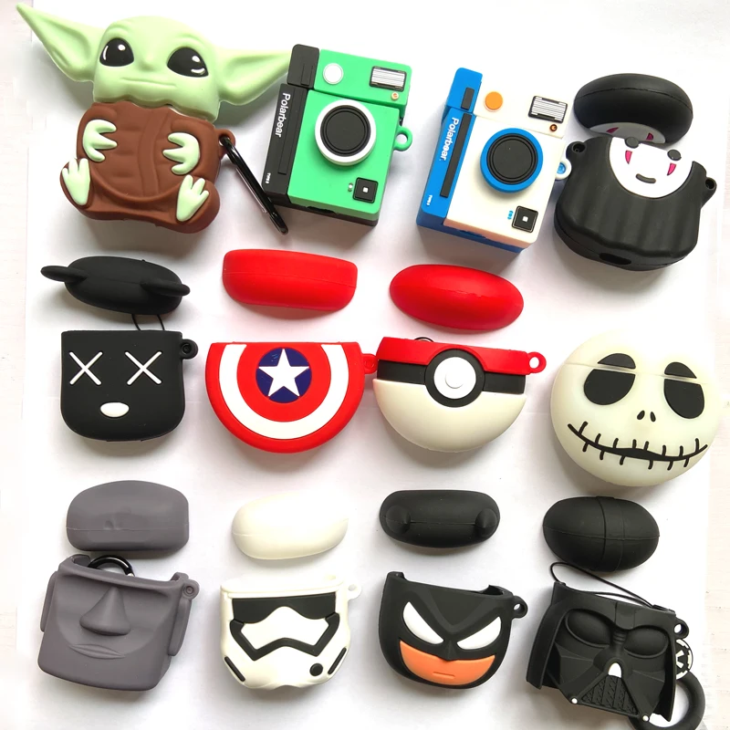 

Hot Selling 200+ Designs 3D Cartoon Case for Airpod Cover Silicone Food Characters Patterns Shockproof Case, Multi colors, multi patterns