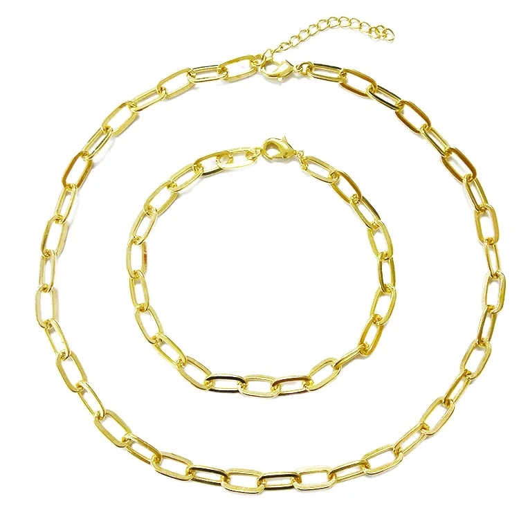 

Fashion Gold Plated Necklaces Bracelets Jewelry Set Necklace for Women