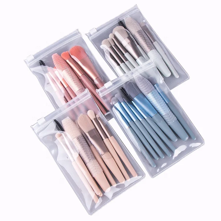 

Wholesale Wood Handle 8pcs Eye Shadow Foundation Cosmetic Makeup Brushes, Picture