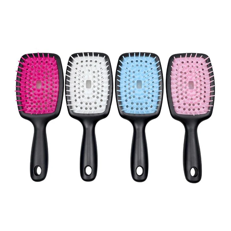 

Wholesale ABS Material Hair Brush Paddle Detangler for Curly Thick Straight Hair Vented Drying Brush, Customized color