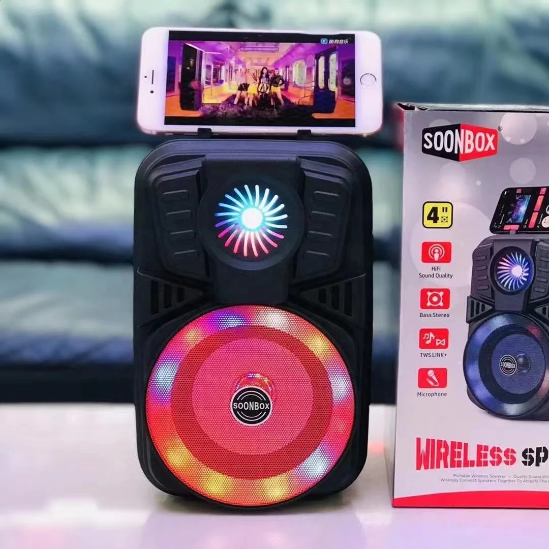 

S25 Lowest Price MINI speaker surround sound colorful lights for outdoor