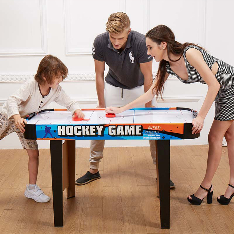 
RTS 48 Inch Children Power Pusher Tabletop Toy Large Air Hockey Soccer Games Table For Indoor Outdoor 