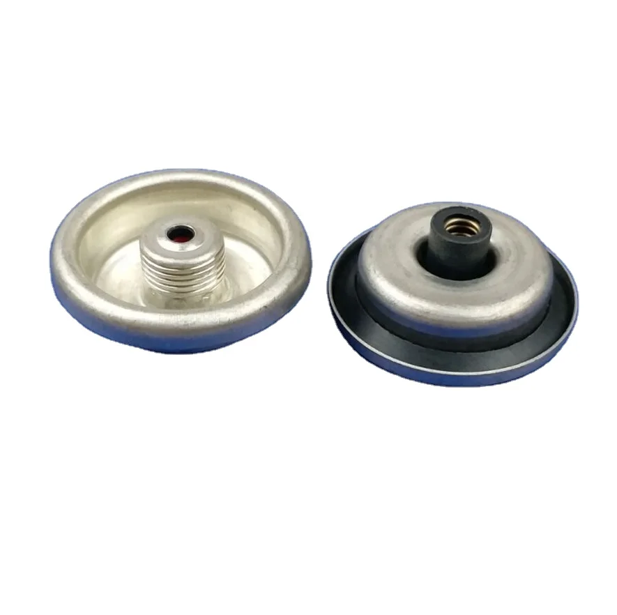 
7/16NS screw valve with single layer or double layer for butane gas can 