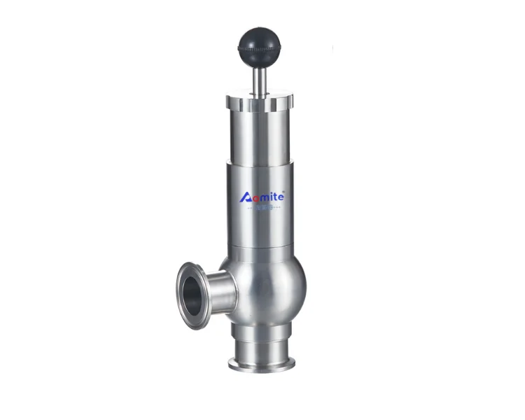 0-3.5bar stainless steel sanitary safety valve relief valve TC exhaust pressure regulating overflow valve