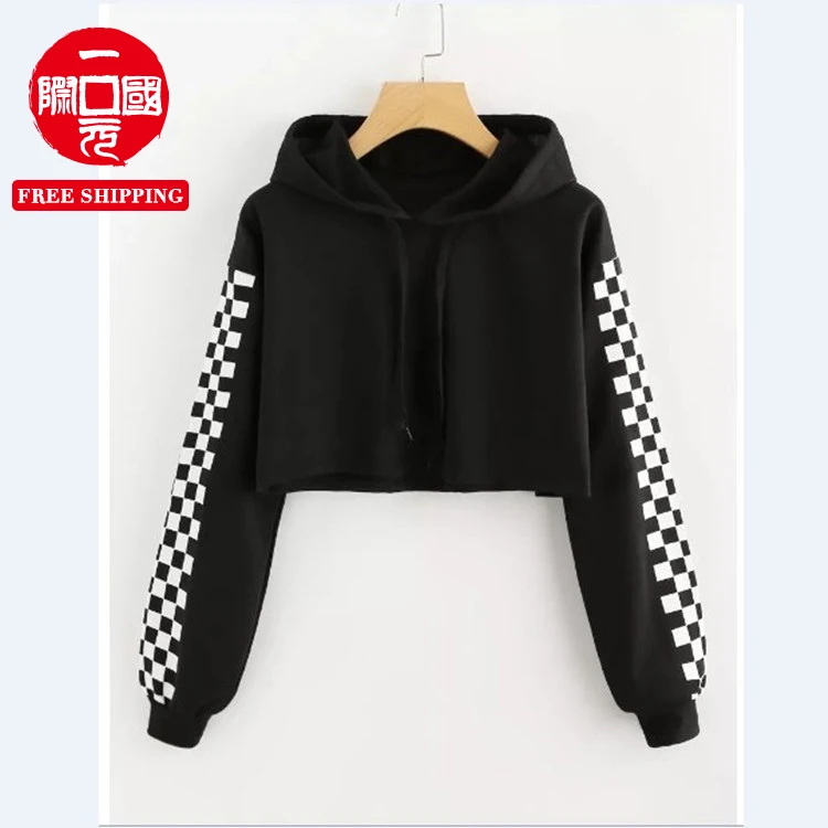 

2021 foreign trade hot style trendy long-sleeved printed hooded women's pullover sweater