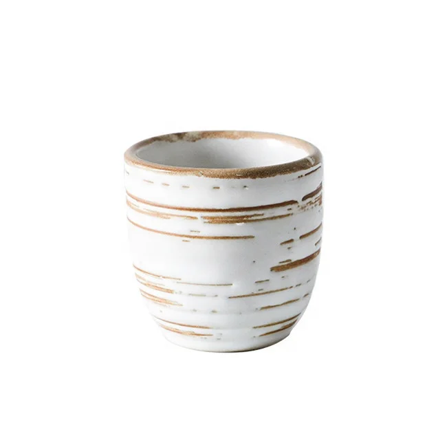 

Rough Cheap Pottery Mug Japanese Sake Tableware Ceramic, As pictures
