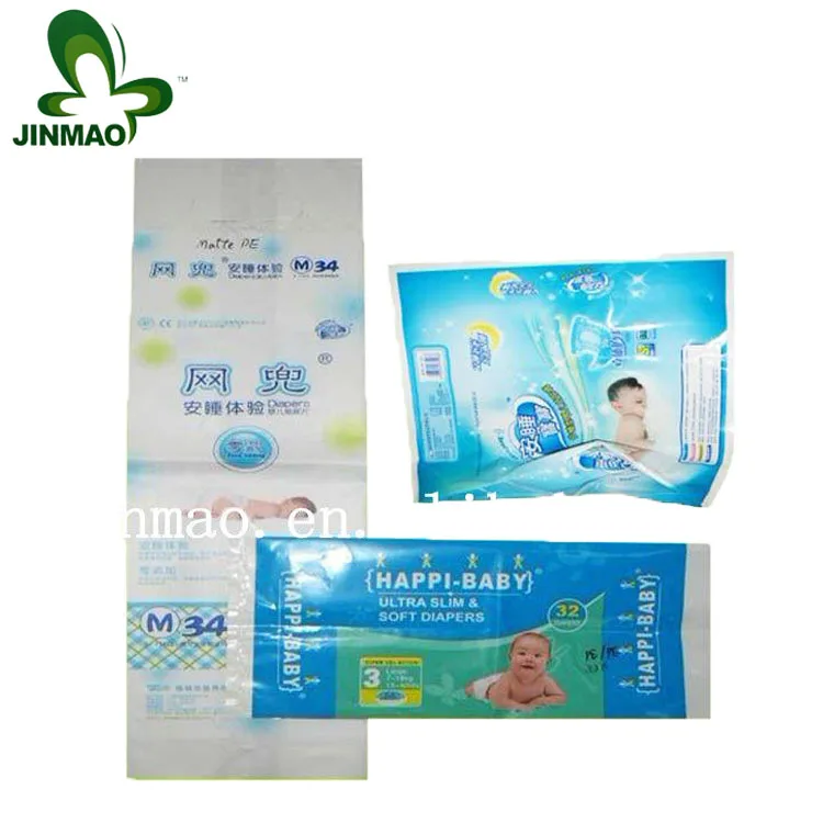 Plastic Disposable Baby Diaper Packaging Bag With Handle Buy Diaper