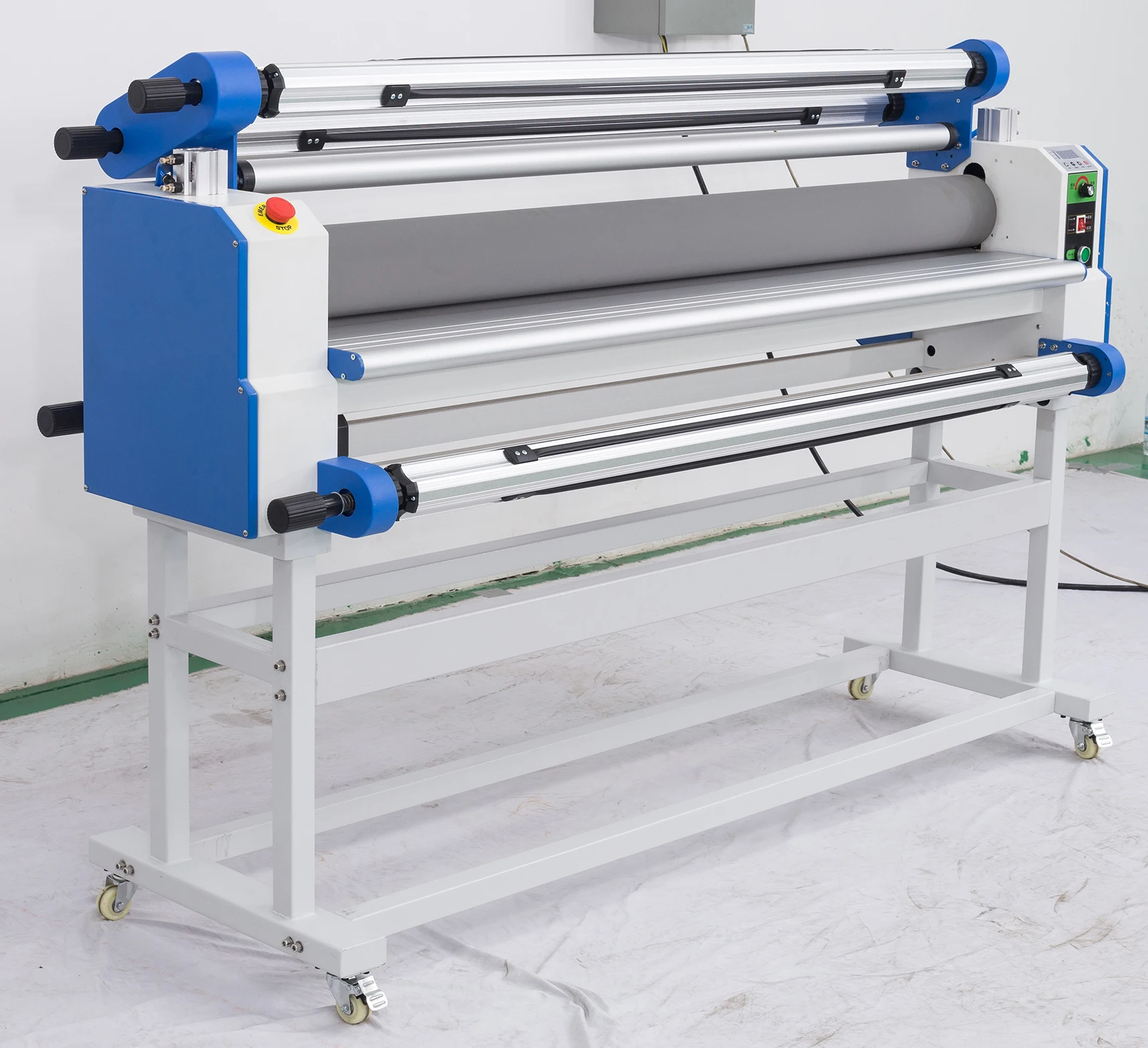 
1.6m 160cm 1600mm Cold and Hot Semi-automatic Large Size PVC Vinyl Roll Cold laminating Machine 
