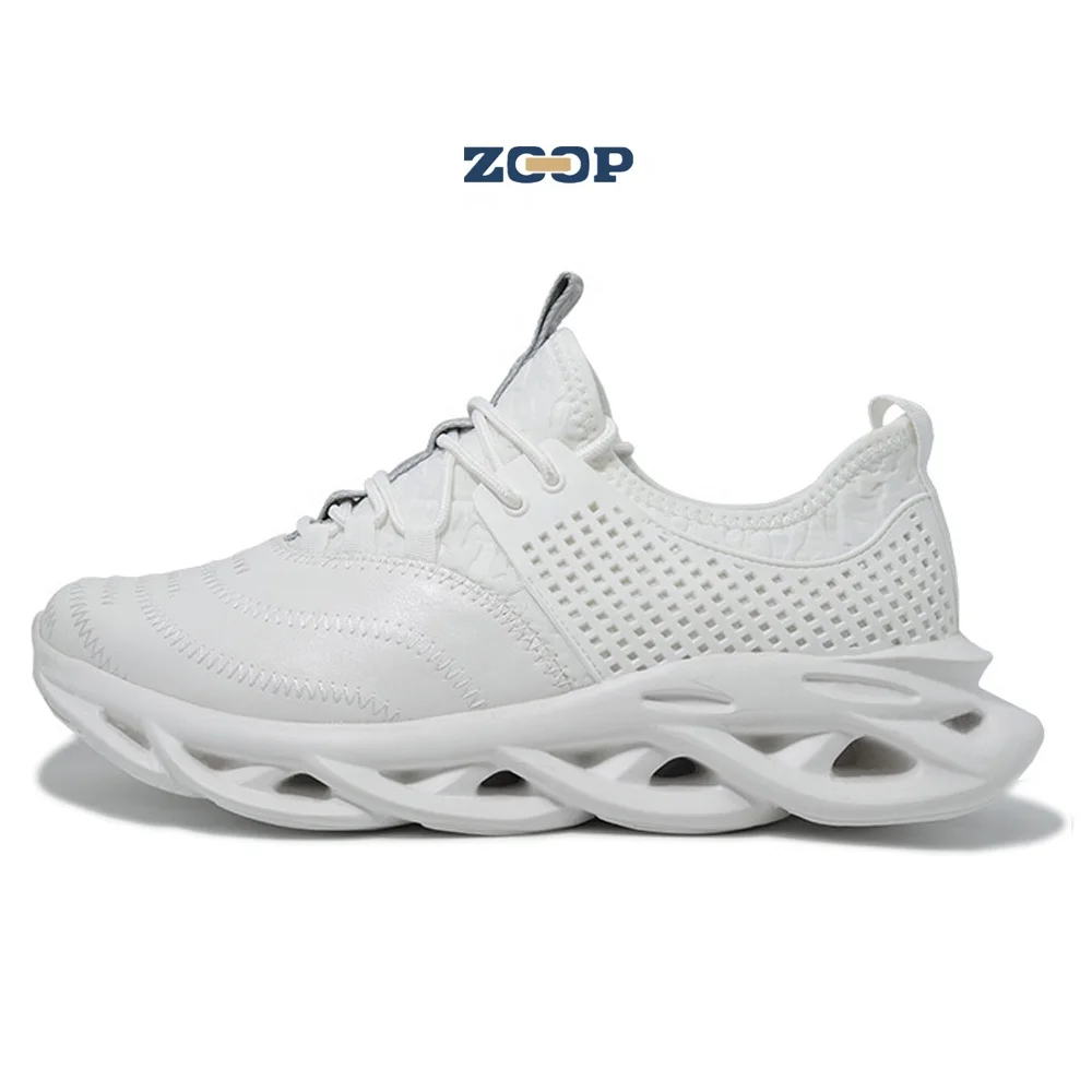 

Size 45 white leather men shoes outdoor fashion sneaker for men, Black, white