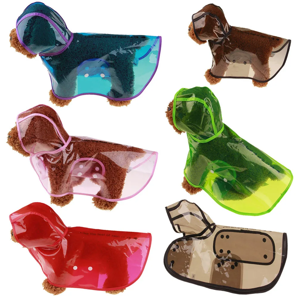 

Amazon Best Seller Transparent Waterproof Pet Dog Raincoat for Dog