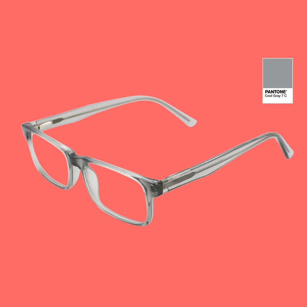 

UV Photochromic Eyewear Fashionable Clear Gray Handmade Men Acetate glasses frames, 6 colors