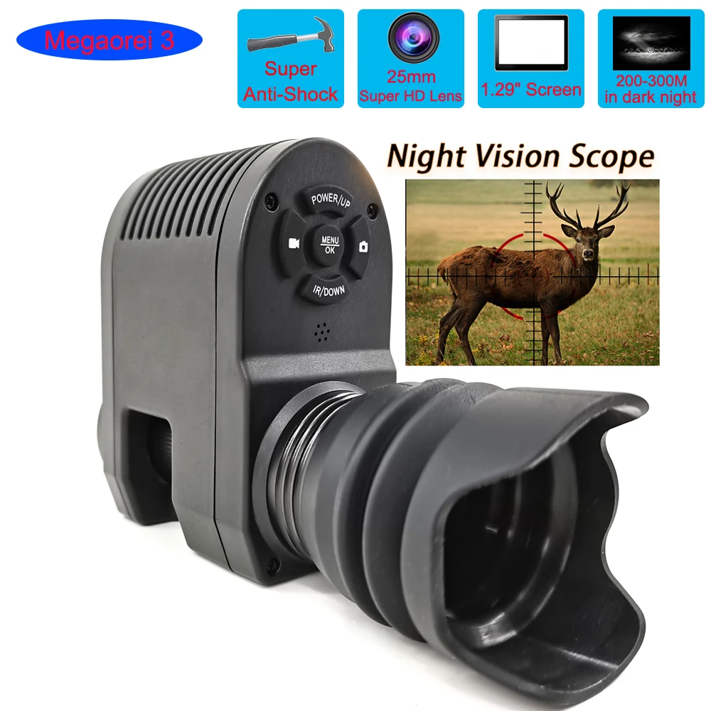 

Night Vision Riflescope Record Video Hunting Scopes Optics Sight 850nm Infrared Lasei IR Night Vision Hunting Camera