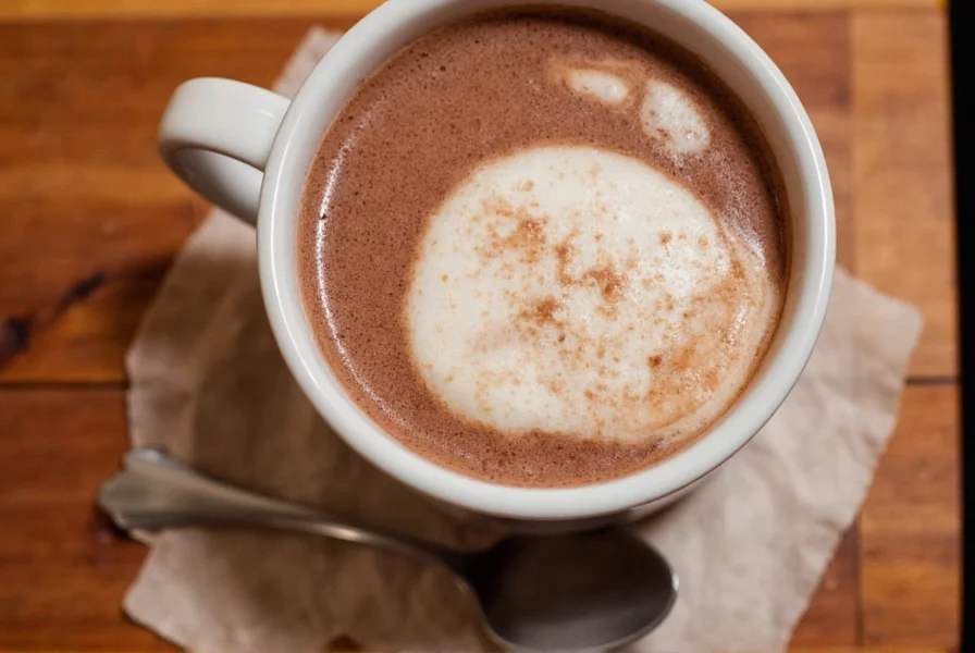 Hot chocolate in a mug