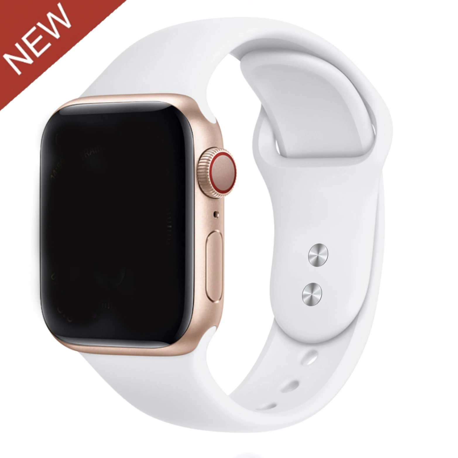 

Factory hot sale sport silicone apple watch band rubber apple watch strap good price 38mm 40mm 42mm 44mm