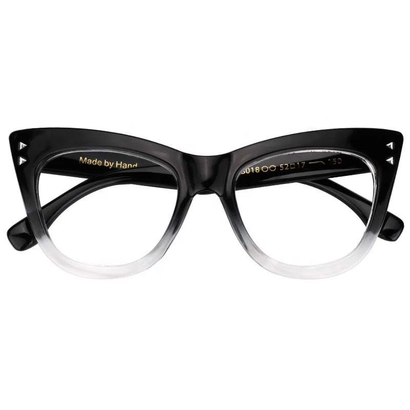 

2020 Top Quality Unisex Fashion Designer Cat Eye Authentic Plastic Optical Glasses Sunglasses Frame